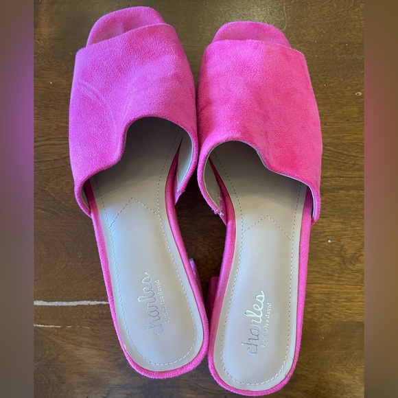 Charles by Charles David Pink Fuchsia Elyse Platform Sandals Women’s 9 - Picture 2 of 11